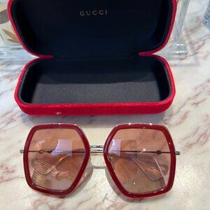 Gucci - Oversized Sunglasses in Metal